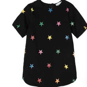 Stella McCartney Black Dress with Colorful Stars